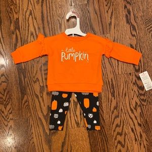 Adorable little pumpkin Halloween outfit